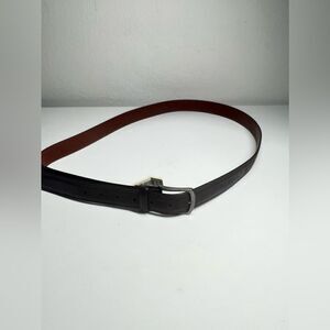 Perry Ellis Leather Belt Size 54 Brown